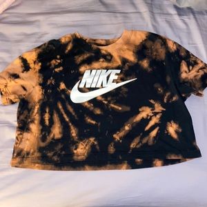 Nike Hemmed and Bleached Crop Top